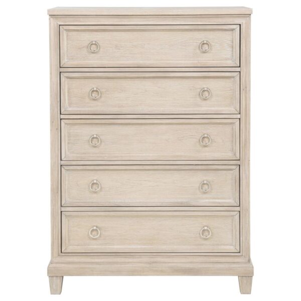 Pembroke 5-drawer Chest of Drawers Washed Oak
