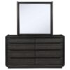 Leandro 8-drawer Bedroom Dresser with Mirror Burnished Black