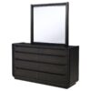 Leandro 8-drawer Bedroom Dresser with Mirror Burnished Black