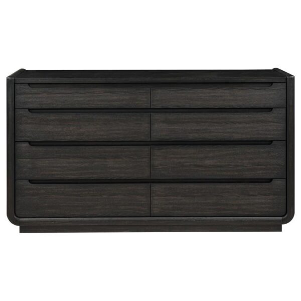 Leandro 8-drawer Bedroom Dresser Cabinet Burnished Black