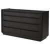 Leandro 8-drawer Bedroom Dresser Cabinet Burnished Black