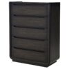 Leandro 5-drawer Bedroom Chest of Drawers Burnished Black