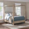 Solano 85-inch Eastern King Canopy Bed Weathered Mango