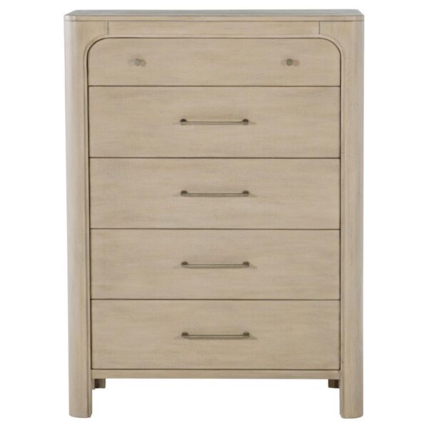 Solano 5-drawer Bedroom Chest of Drawers Weathered Mango