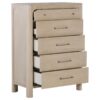 Solano 5-drawer Bedroom Chest of Drawers Weathered Mango