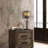 Woodmont 2-drawer Nightstand Rustic Golden Brown