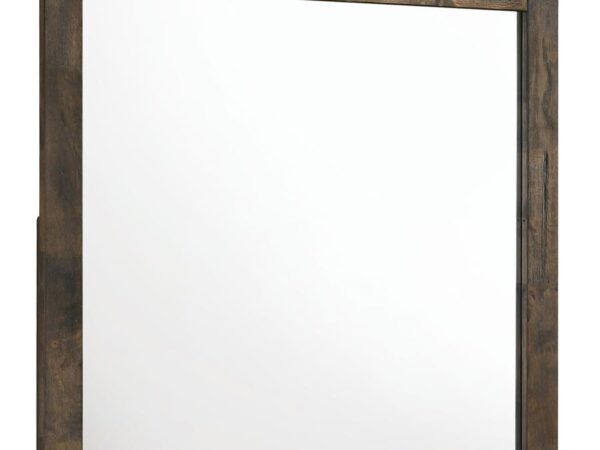 Woodmont Dresser Mirror Rustic Golden Brown