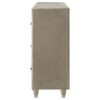 Lorient 8-drawer LED Bedroom Flame Box Dresser Ivory Camel