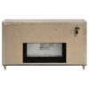 Lorient 8-drawer LED Bedroom Flame Box Dresser Ivory Camel