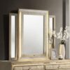 Lorient LED Dresser Mirror Ivory and Camel