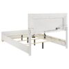 Marceline Wood Eastern King LED Panel Bed White