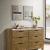 Henderson 6-drawer Bedroom Dresser Cabinet Medium Oak