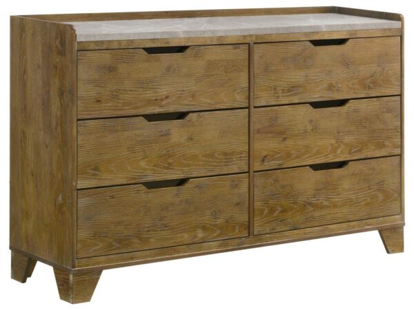Henderson 6-drawer Bedroom Dresser Cabinet Medium Oak