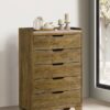 Henderson 5-drawer Bedroom Chest of Drawers Medium Oak
