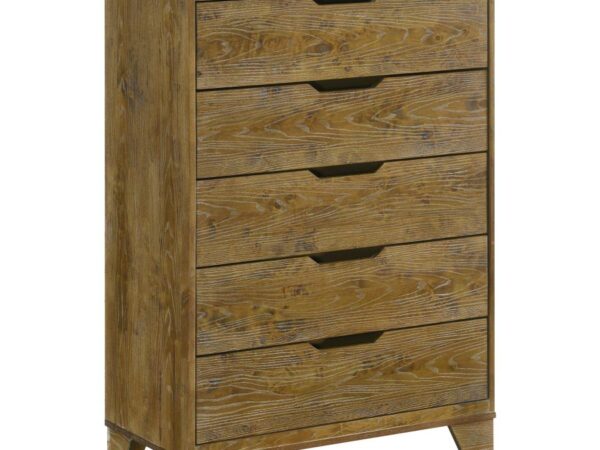 Henderson 5-drawer Bedroom Chest of Drawers Medium Oak