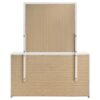 Ines 6-drawer Bedroom Dresser with Mirror White High Gloss