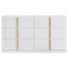 Ines 6-drawer Bedroom Dresser Cabinet White High Gloss