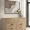 Arielle 6-drawer Bedroom Dresser Cabinet Light Oak