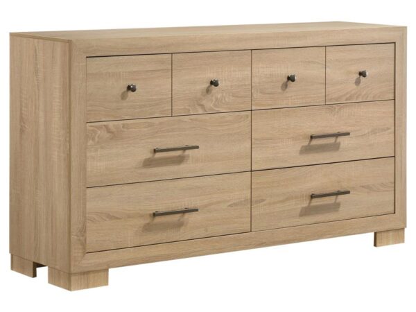 Arielle 6-drawer Bedroom Dresser Cabinet Light Oak