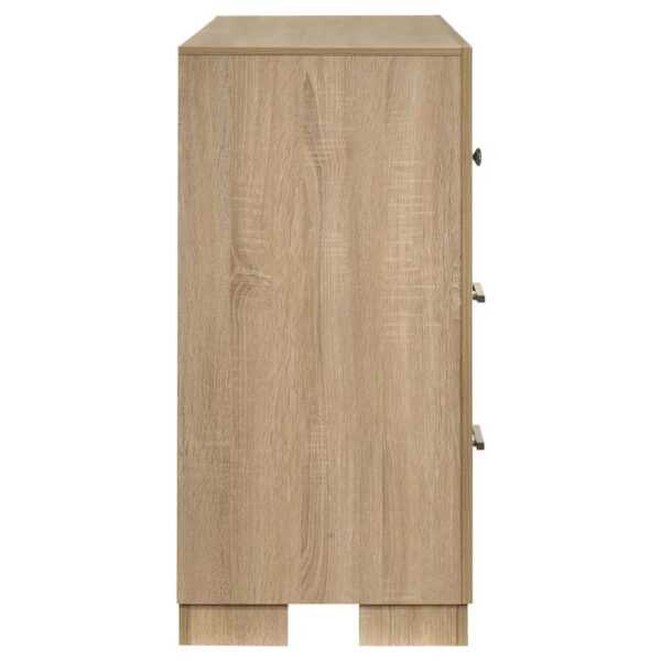 Arielle 6-drawer Bedroom Dresser Cabinet Light Oak