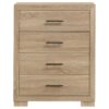 Arielle 4-drawer Bedroom Chest of Drawers Light Oak