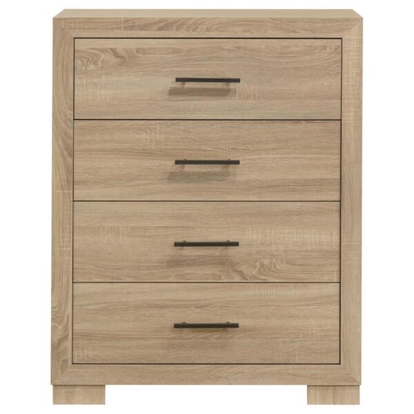 Arielle 4-drawer Bedroom Chest of Drawers Light Oak