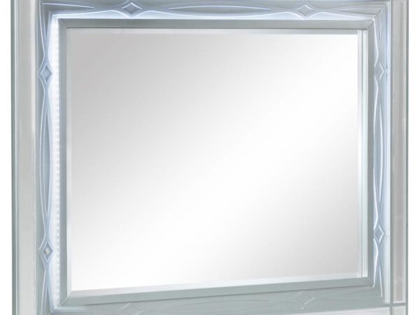 Gunnison Dresser Mirror Silver Metallic