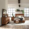 Winslow 4-piece California King Bedroom Set Smokey Walnut