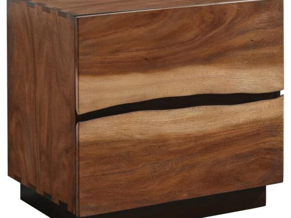 Winslow 2-drawer Nightstand Smokey Walnut