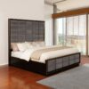 Durango 77-inch Queen Panel Bed Smoked Peppercorn