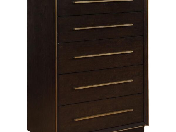 Durango 5-drawer Bedroom Chest Smoked Peppercorn