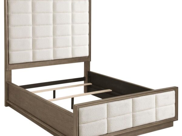 Durango 80-inch Queen Panel Bed Taupe Oak