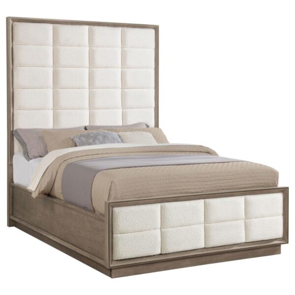Durango 80-inch Queen Panel Bed Taupe Oak