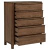 Maderia 5-drawer Chest of Drawers Walnut