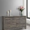 Wright 6-drawer Dresser Cabinet Brown Oak