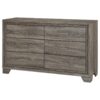 Wright 6-drawer Dresser Cabinet Brown Oak