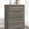 Wright 4-drawer Chest of Drawers Brown Oak