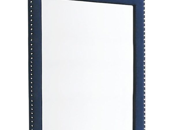 Melody Upholstered Dresser Mirror Pacific Blue