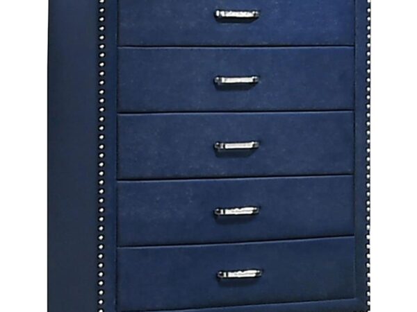 Melody 5-drawer Bedroom Chest Pacific Blue
