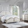 Evangeline 4-piece California King Bedroom Set Silver Oak