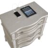 Evangeline 3-drawer Nightstand Silver Oak