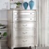 Evangeline 6-drawer Bedroom Chest Silver Oak