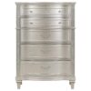 Evangeline 6-drawer Bedroom Chest Silver Oak