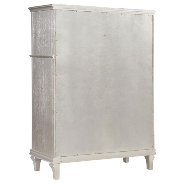 Evangeline 6-drawer Bedroom Chest Silver Oak