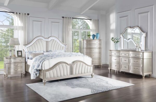 Evangeline 6-drawer Bedroom Chest Silver Oak
