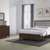Welsley 4-piece Eastern King Bedroom Set Walnut