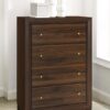 Welsley 4-drawer Chest of Drawers Walnut