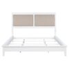Bexhill 56-inch Upholstered Eastern King Panel Bed White