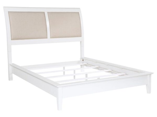 Bexhill 56-inch Upholstered California King Panel Bed White