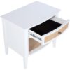 Bexhill 1-drawer Nightstand Bedside Table White